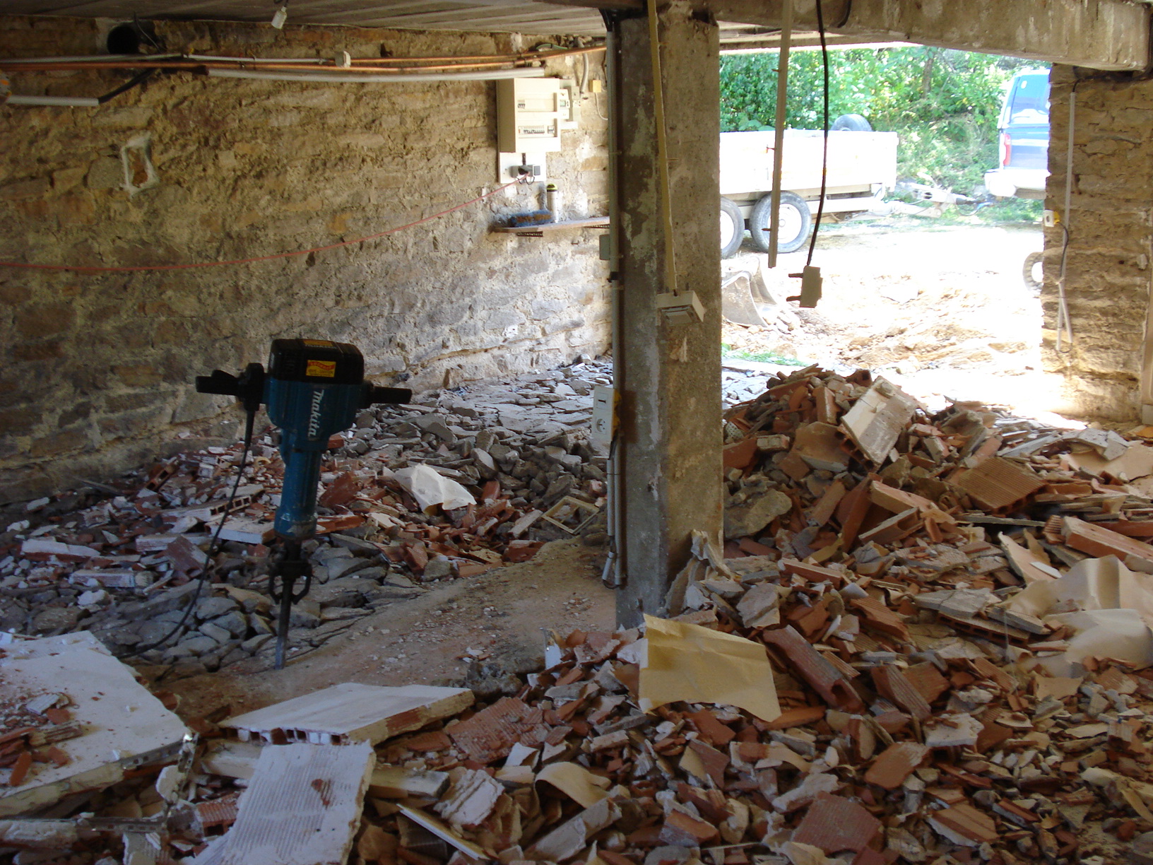 Démolition à Mehun-sur-Yèvre