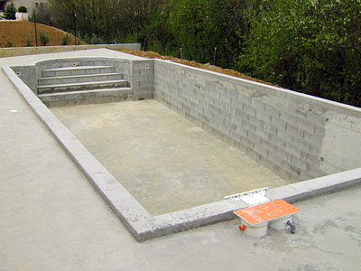 Création piscine béton à Bourges