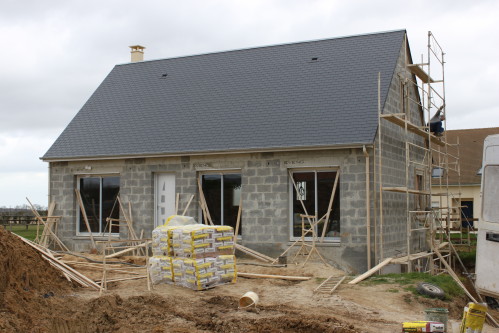 Ravalement de façade, enduit à Berry-Bouy